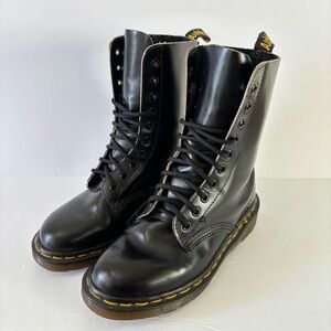 Dr. Martens 1490 England Black Smooth Leather Mid Calf Boots UK4/US Women’s 6